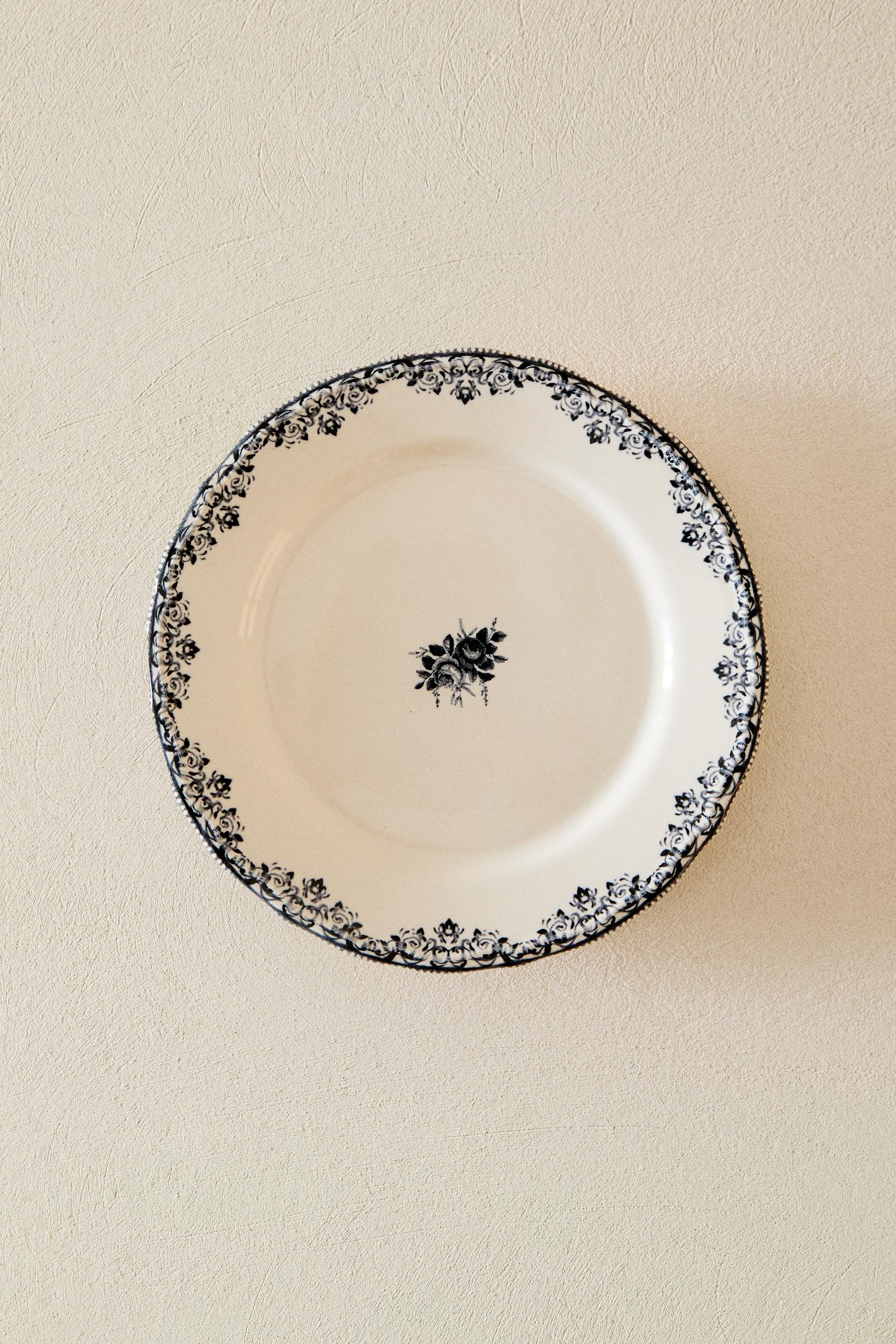 ASSIETTE À DESSERT MOTIF PLACÉ