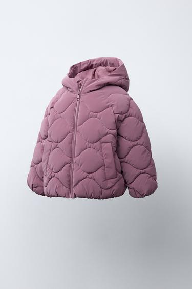 RUBBERISED PUFFER JACKET - Dark pink by Zara - Image 1