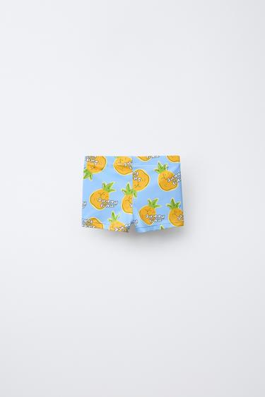 2-6 ANS/ BOXER DE BAIN ANANAS - Bleu clair de Zara - Image 1