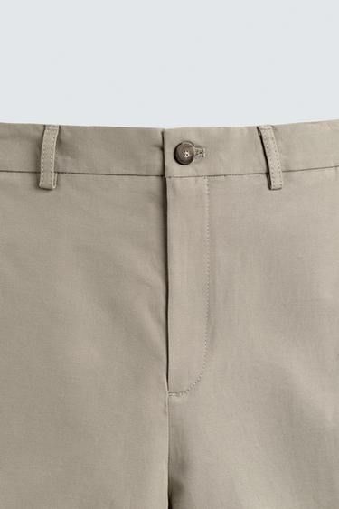 SHORT RELAXED FIT LIN-COTON - Vison de Zara - Image 8