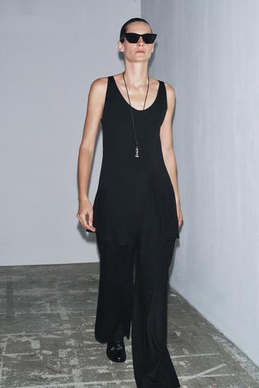 ZW COLLECTION ASYMMETRIC TOP - Black by Zara - Image 1
