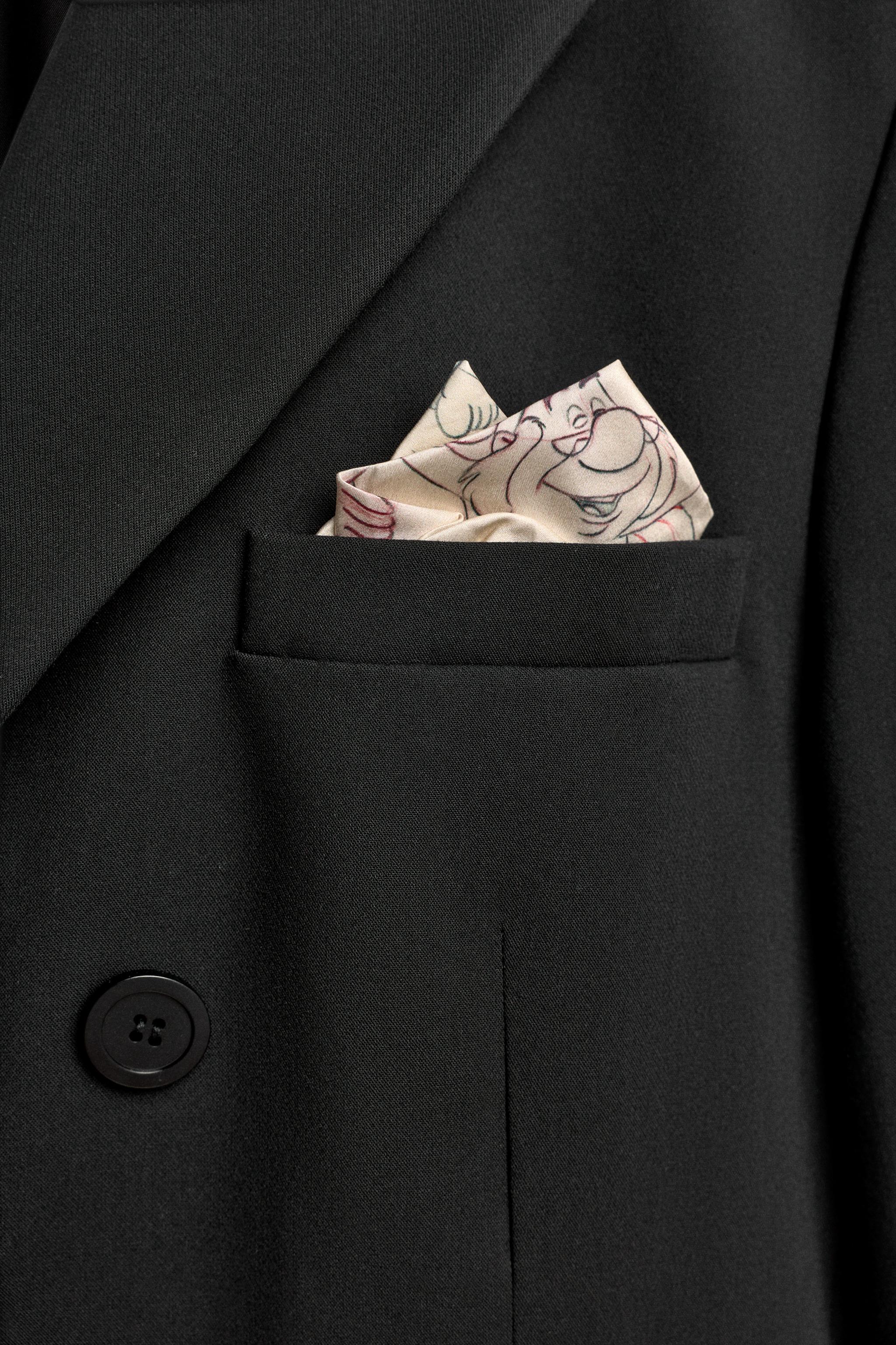 LONG DOUBLE BREASTED BLAZER HARRY LAMBERT FOR ZARA X DISNEY