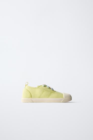 TEXTILE SNEAKERS - Yellow by Zara