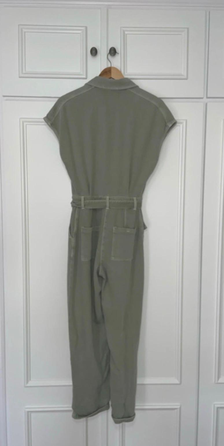 DENIM SURPLICE JUMPSUIT - Image 4
