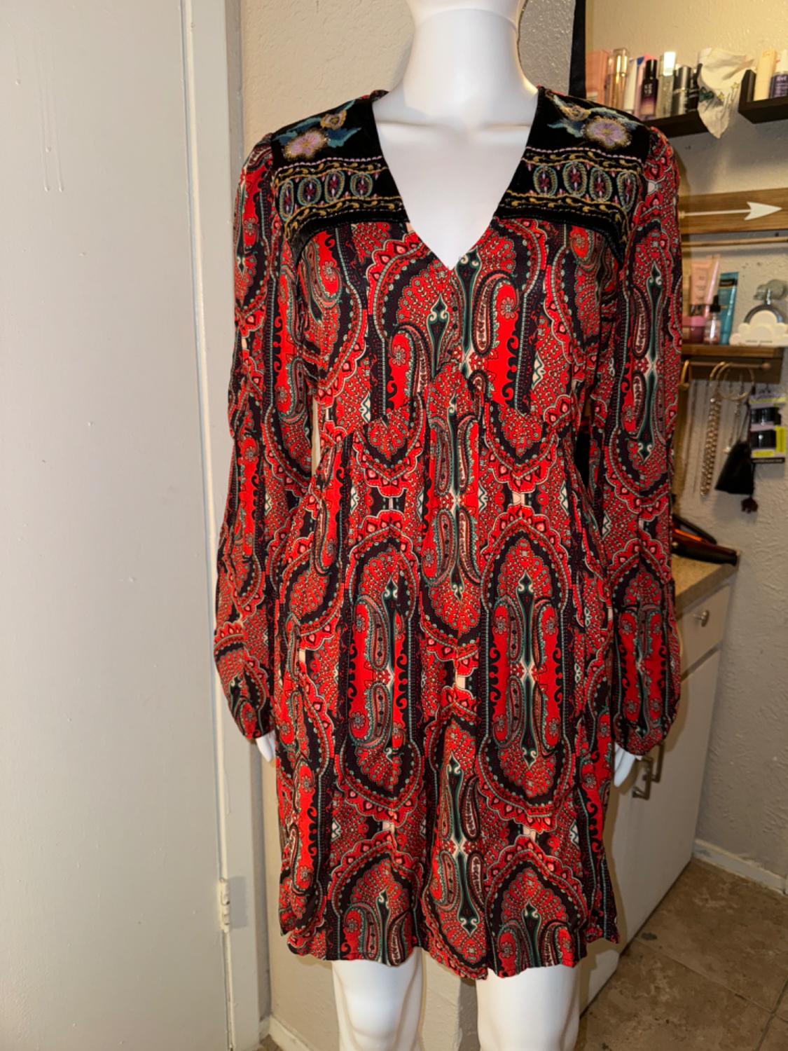 VESTIDO ESTAMPADO COMBINADO - Image 4