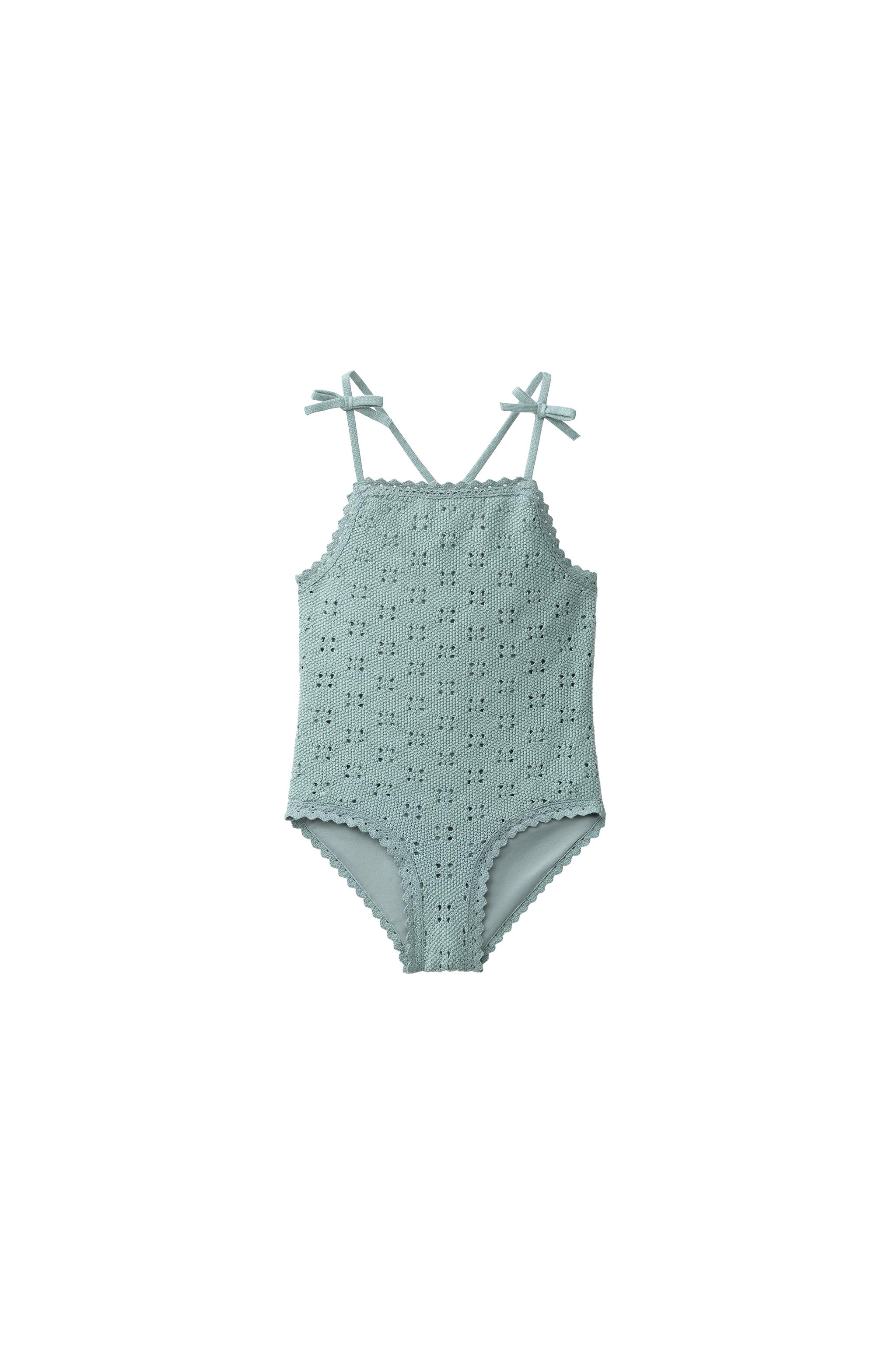 CROCHET SWIMSUIT (AGES 6–14) - Sea green | ZARA Canada