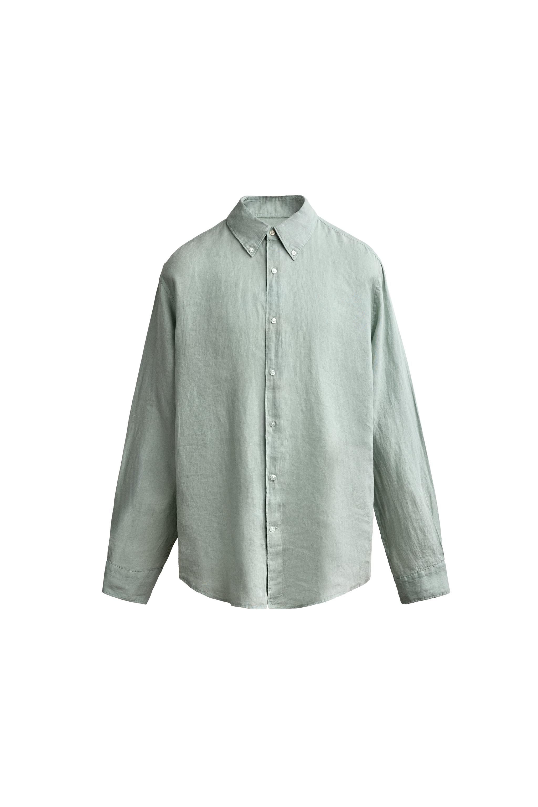 100% LINEN REGULAR FIT SHIRT