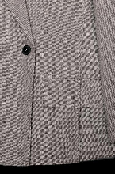 Zara OVERSIZED WOOL BLAZER ZW COLLECTION - Beige-brown