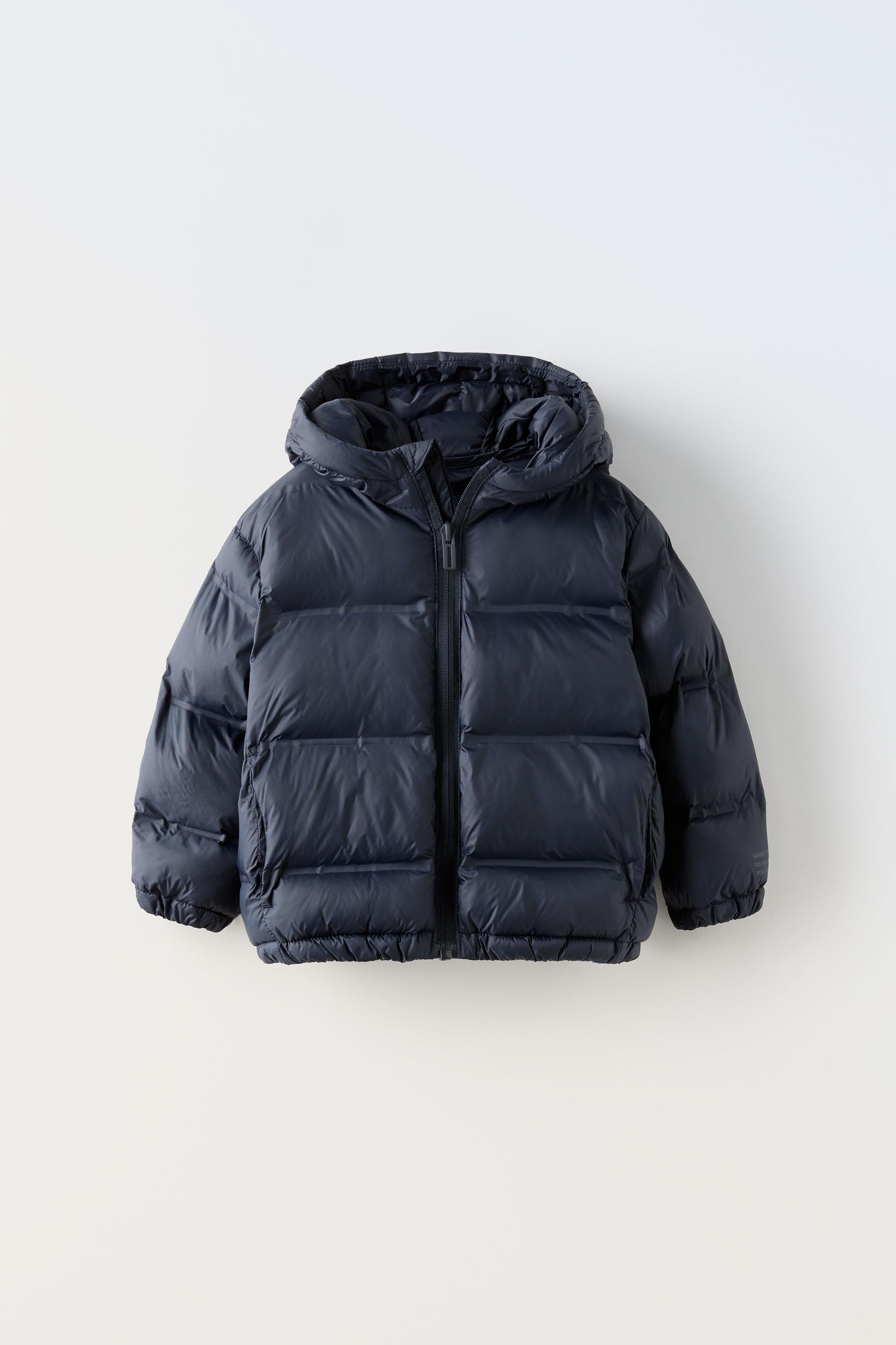 GESTEPPTE KAPUZENJACKE WATER REPELLENT - Schwarz | ZARA 