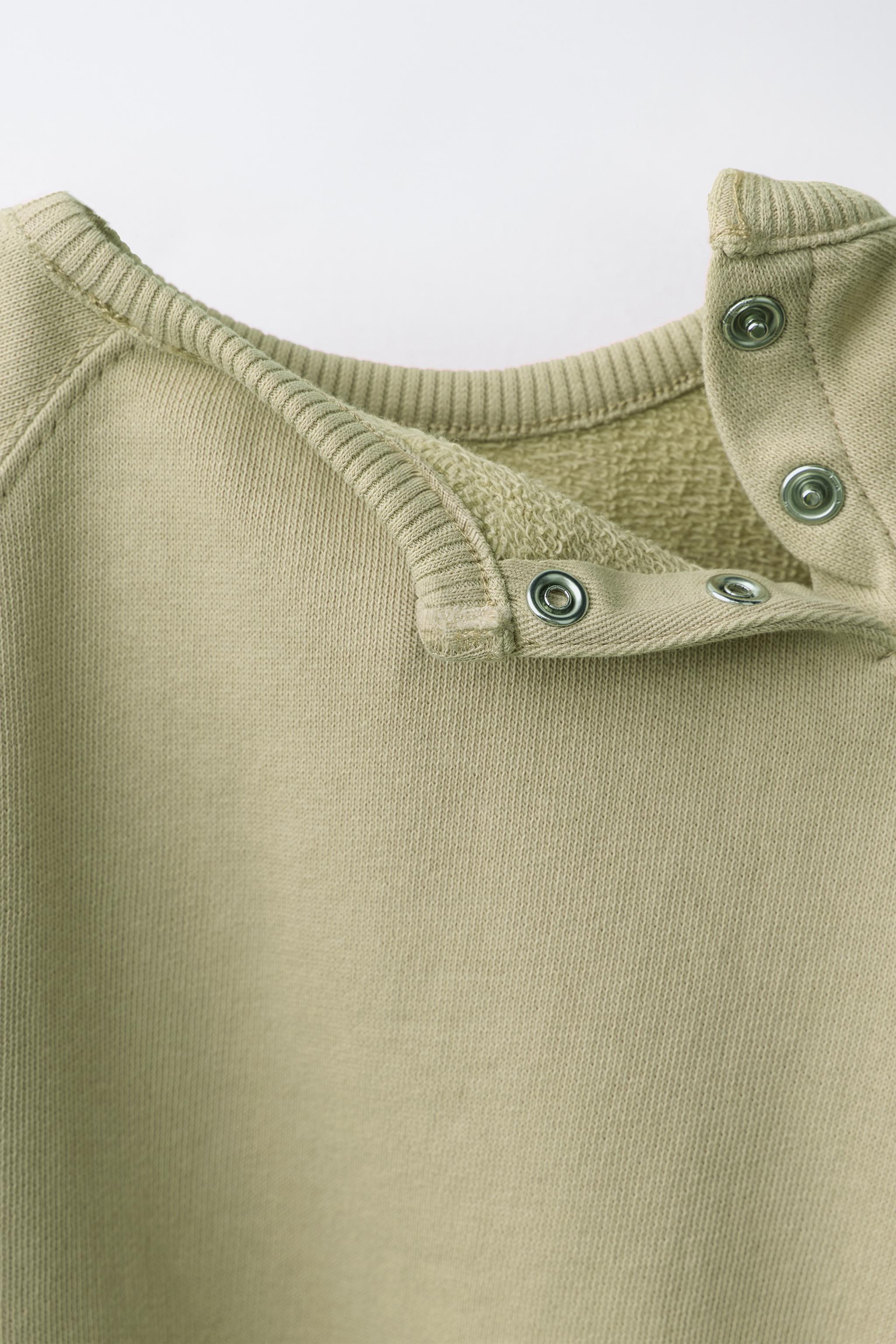 Детские свитеры Zara SOLID BALLOON PANTS AND SWEATSHIRT SET — фото 4