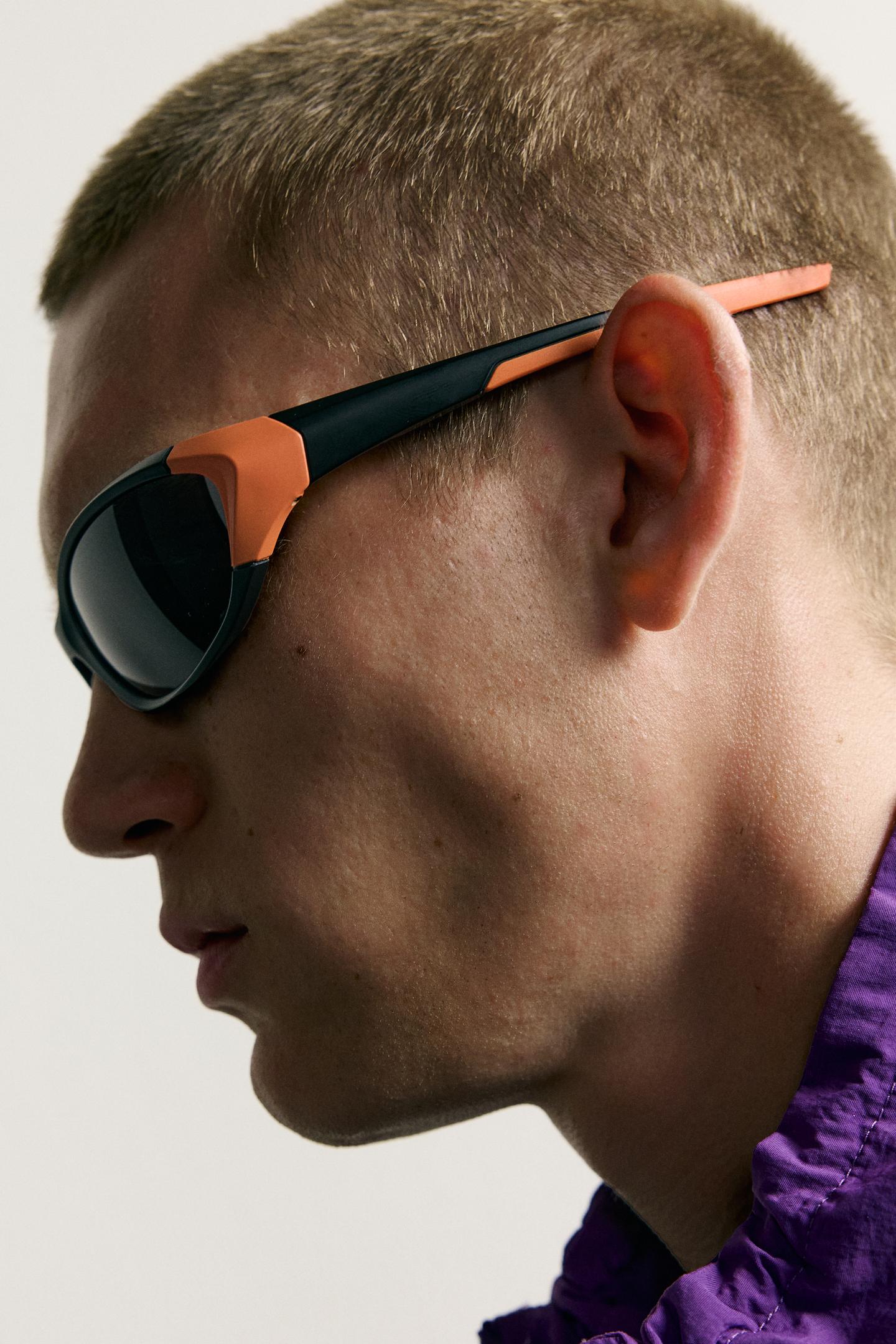 Мужские солнцезащитные очки Zara Oval Sunglasses, цвет: Оранжевый — фото 2