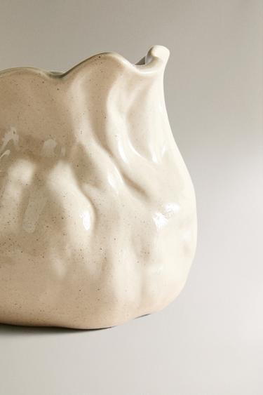 CERAMIC ARTICHOKE VASE - Green by Zara - Image 3