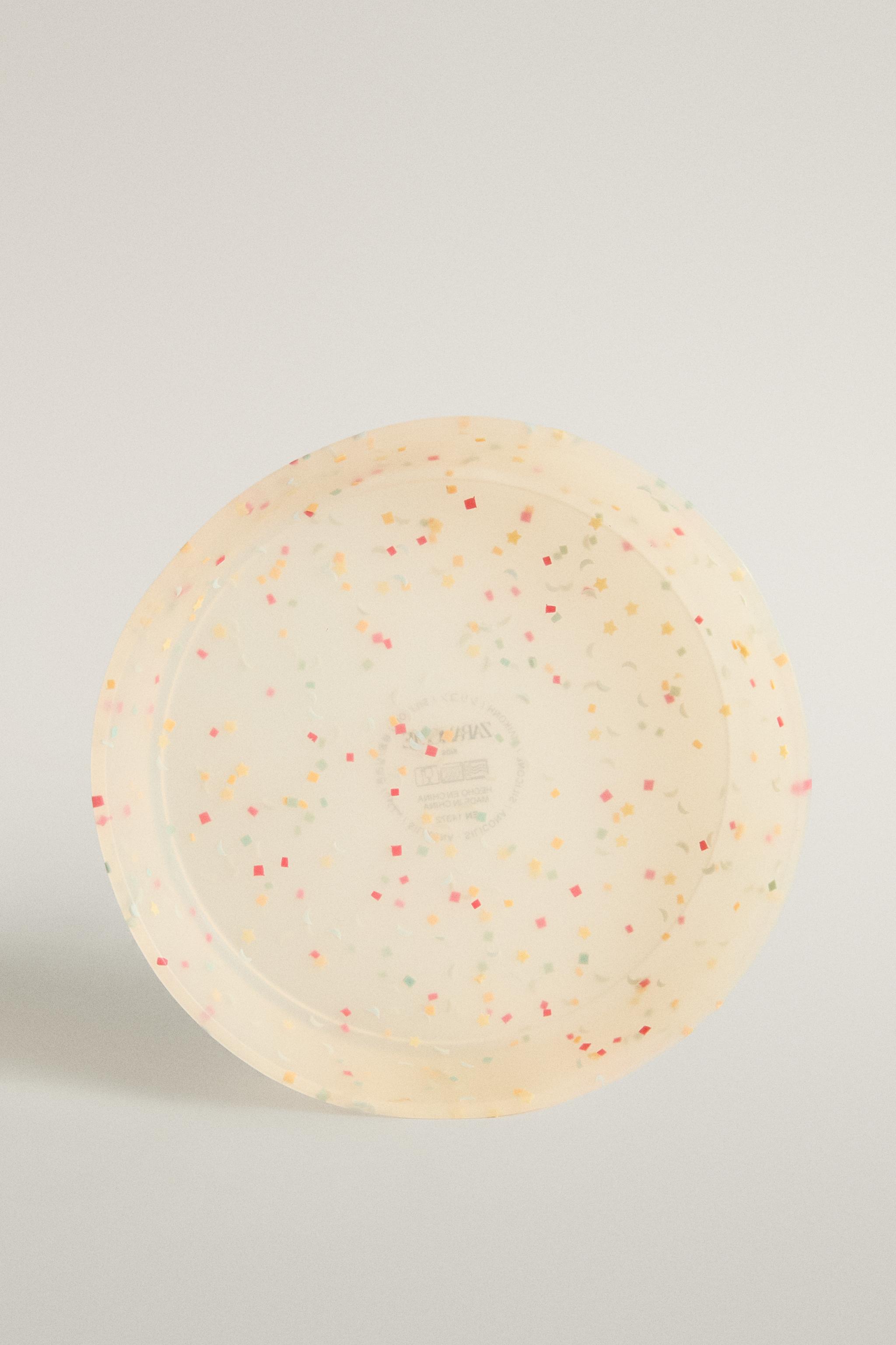 ASSIETTE ENFANT SILICONE CONFETTIS