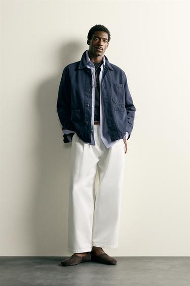 RELAXED FIT POCKET JACKET - Midnight blue by Zara - Image 0