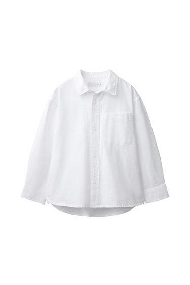 Zara 素色牛津襯衫 - 白色