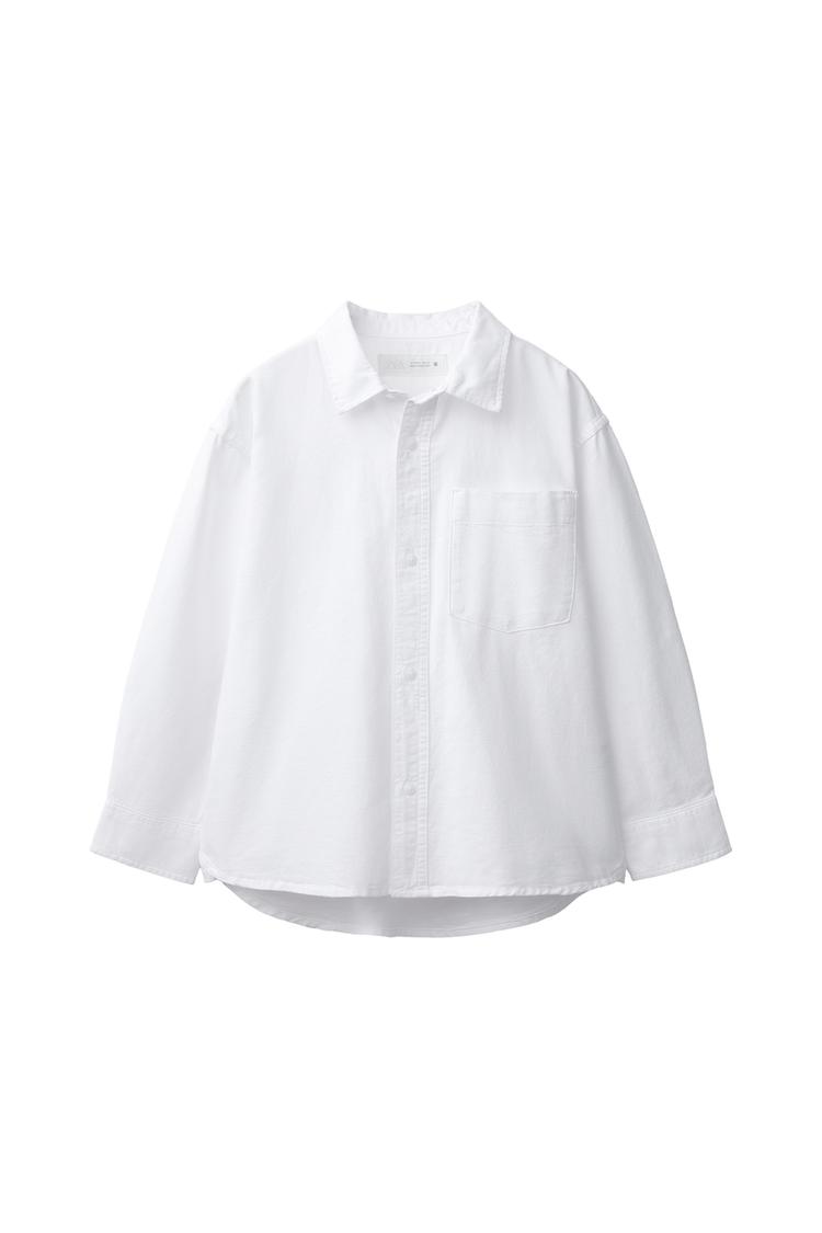 SOLID OXFORD SHIRT — White