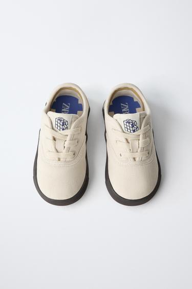 TENNIS EN COTON SKATE - Blanc de Zara - Image 4