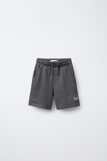 BERMUDA GARMENT DYE - Gris antracita de Zara