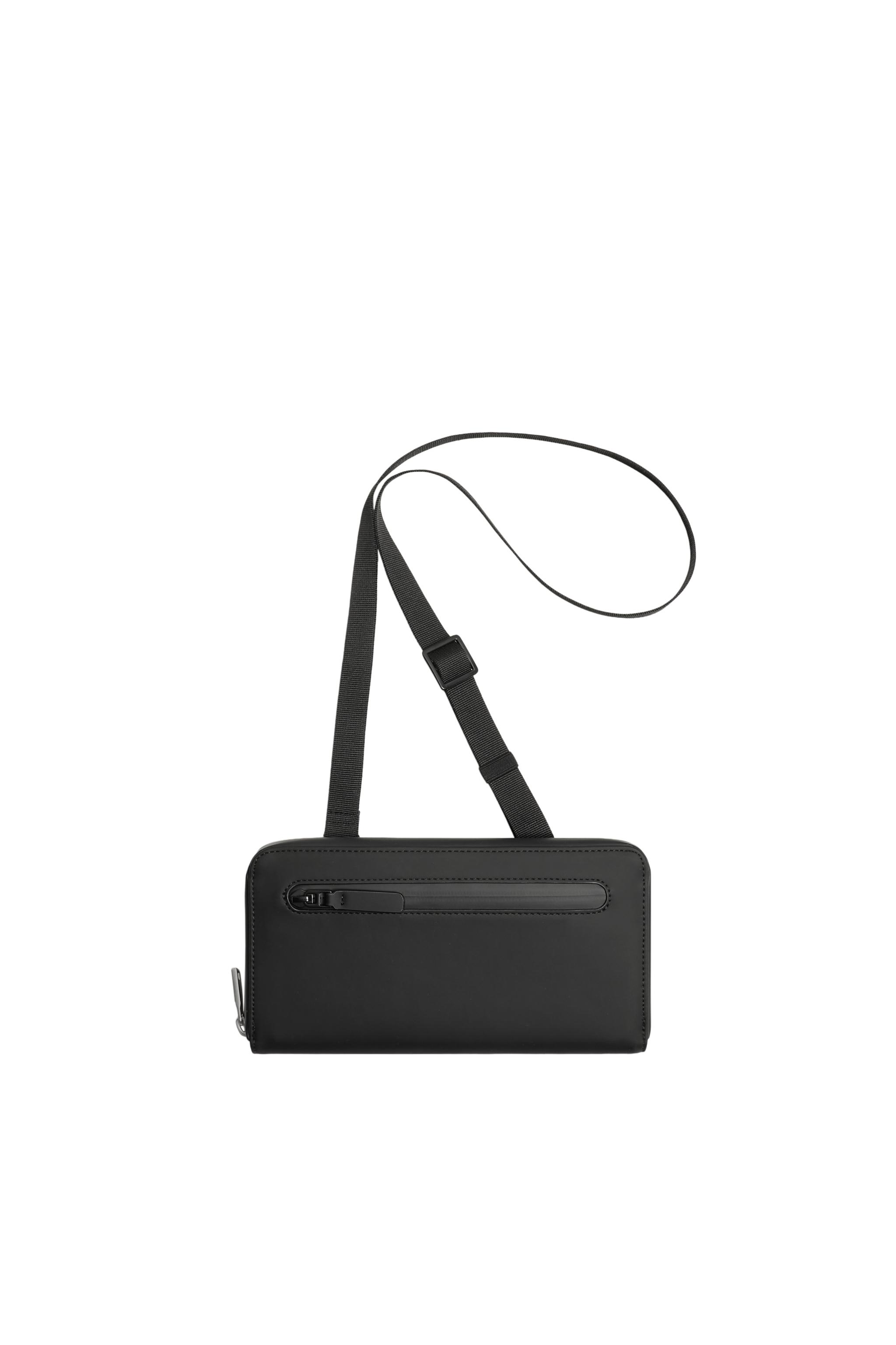 RUBBERIZED XL WALLET - Black | ZARA Canada