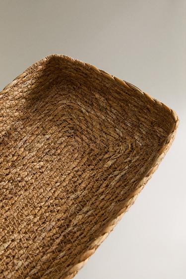 SEAGRASS TRAY BASKET - Light beige by Zara - Image 2