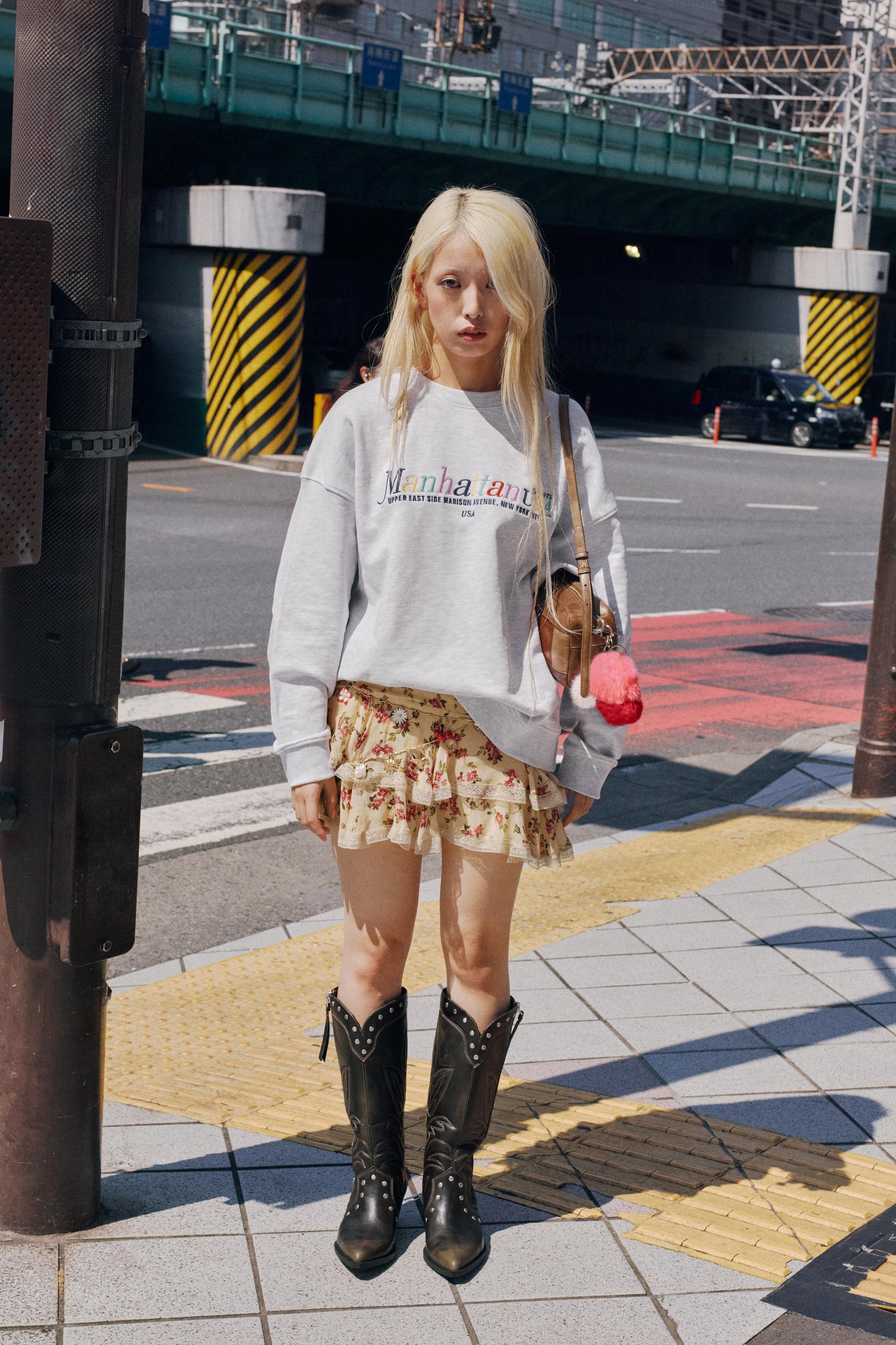 レディースフラワー柄スカート | ZARA 日本