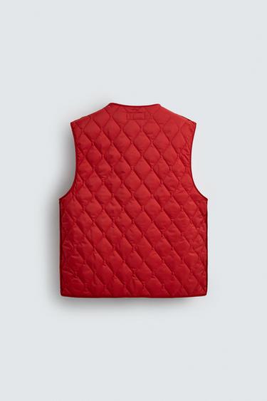 PARKA DESMONTABLE WATER REPELLENT - Rojo de Zara