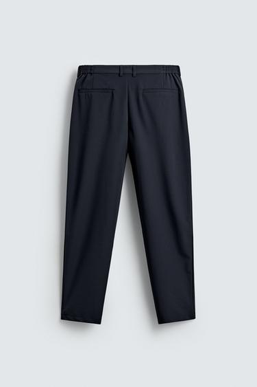 PANTALON STRUCTURÉ CONFORTABLE - Bleu marine de Zara - Image 6