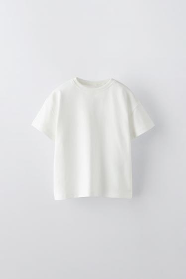 CAMISETA ETIQUETA - Blanco de Zara