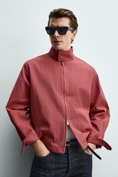 BLOUSON REGULAR FIT EN COTON LAVÉ - 140 de Zara - Image 6