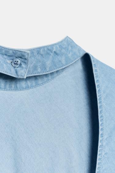 ROBE COURTE DOS NU - Bleu clair de Zara - Image 7