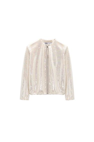 SEQUIN BOMBER JACKET