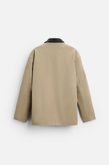 CONTRAST PADDED PARKA - Sand by Zara