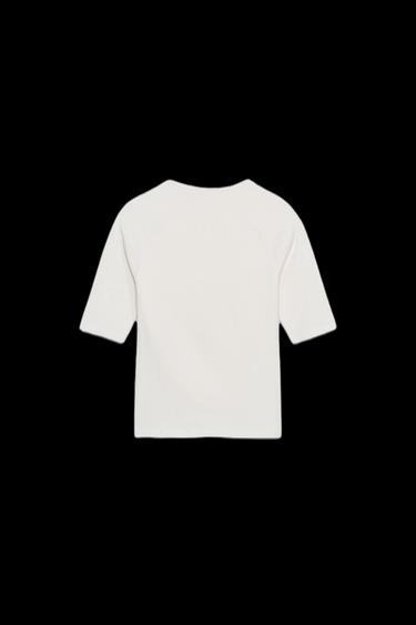 SOFT-TOUCH T-SHIRT - Ecru by Zara