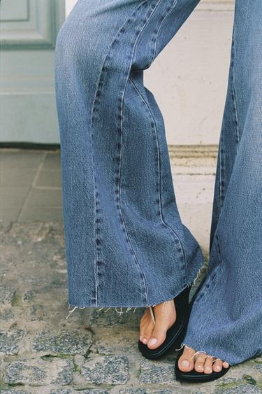 JEAN Z1975 WIDE LEG TAILLE HAUTE - Indigo de Zara - Image 4