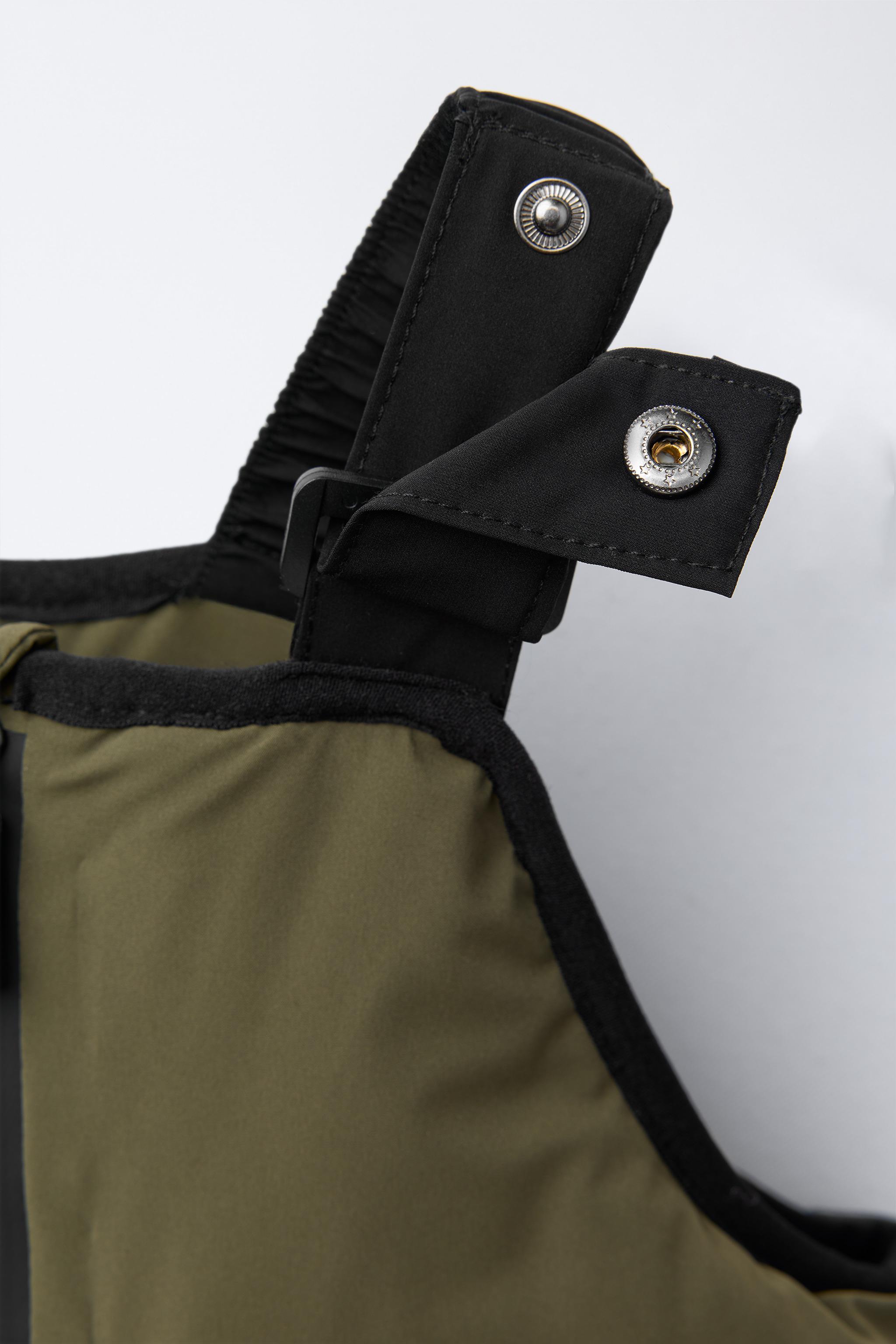 SALOPETTE LONGUE IMPERMÉABLE ET COUPE-VENT POCHES SYSTÈME RECCO® COLLECTION SKI