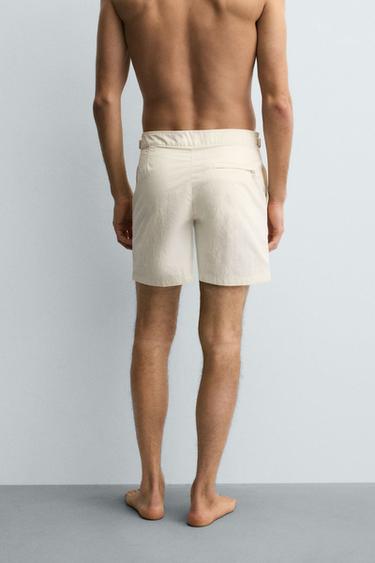 MAILLOT DE BAIN LONG AVEC STRUCTURE - Écru de Zara - Image 2