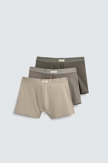 SOFT BOXERS 3-PACK - various by Zara