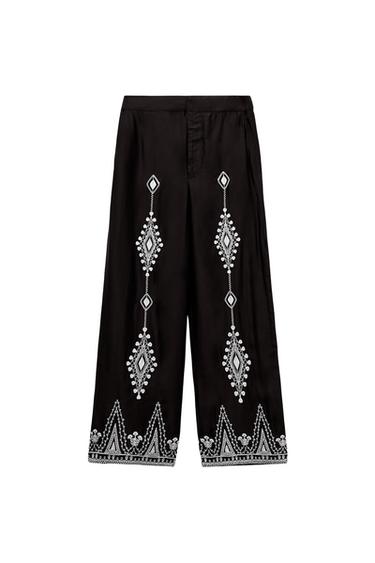 PANTALÓN FLUIDO BORDADOS