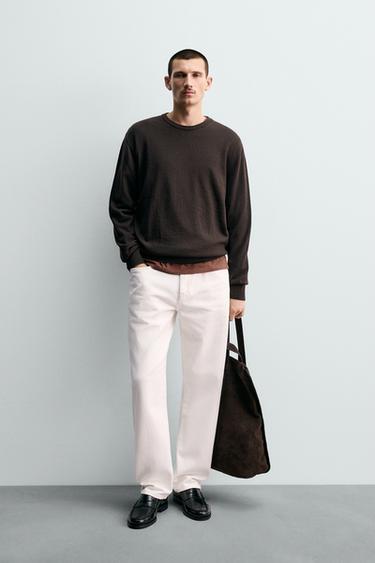 Zara 100% 羊毛針織衫 - 巧克力色