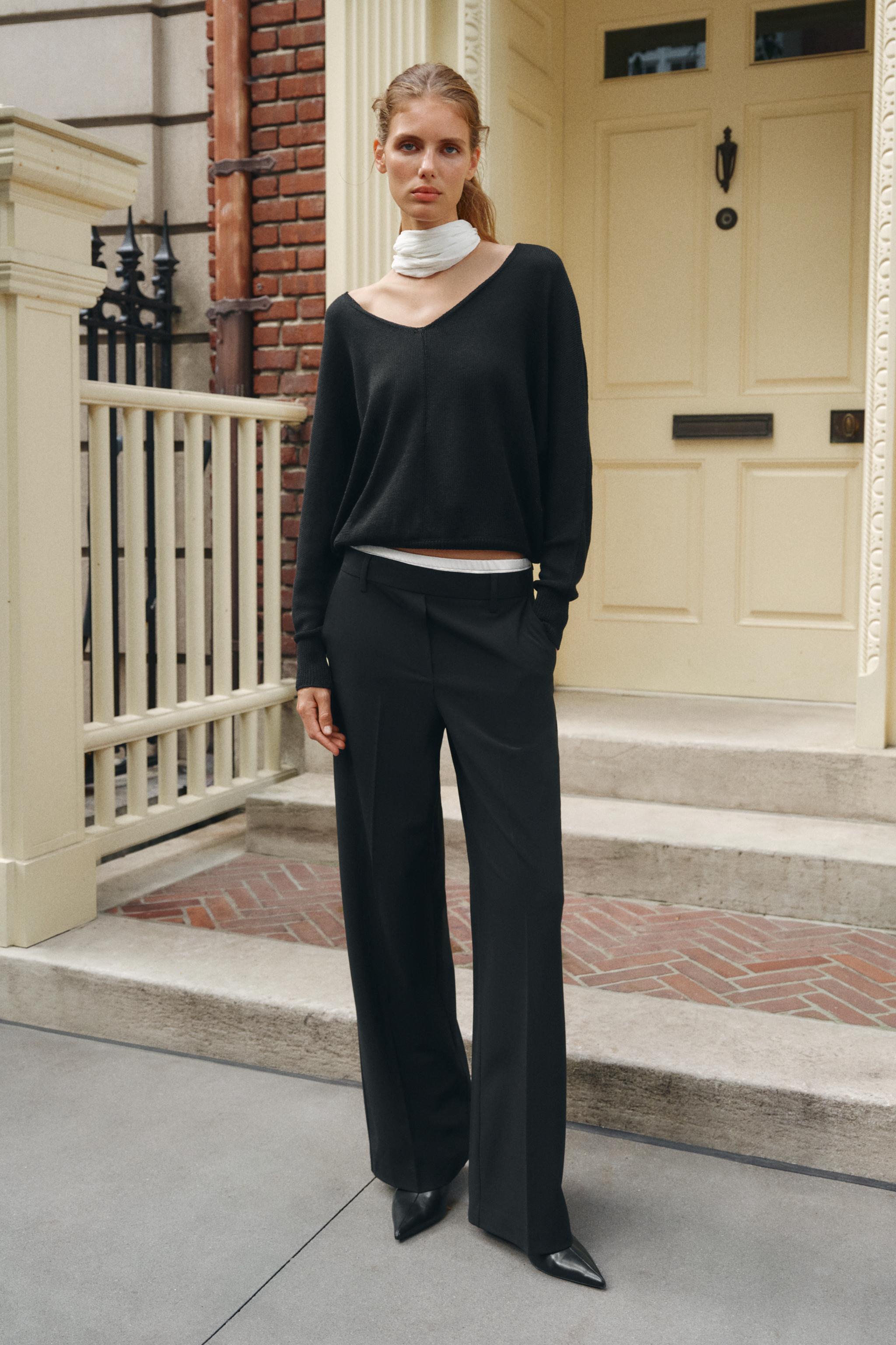 Zara Çift Belli Geniş Paça Pantolon