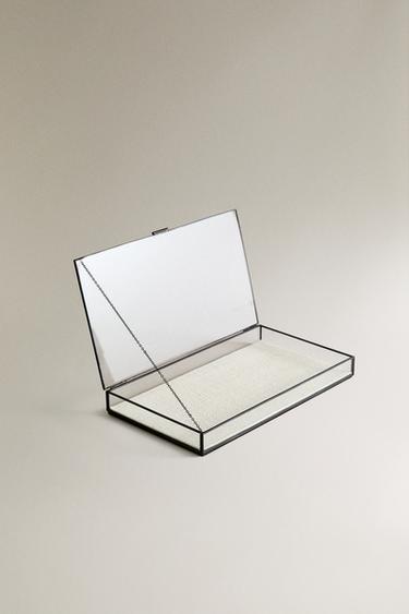 BOÎTE À BIJOUX CONTOUR MÉTAL NOIR - Noir de Zara - Image 1