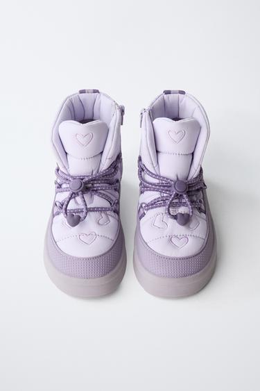 WATER-REPELLENT SNOW BOOTS - Mauve Purple by Zara