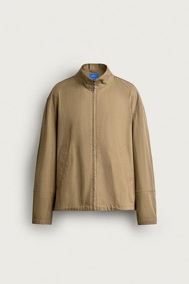 AARON LEVINE X ZARA CHECK JACKET - camel by Zara