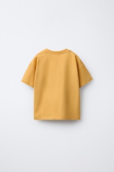 T-SHIRT BRODERIE ANIMAUX - Marron clair de Zara - Image 1