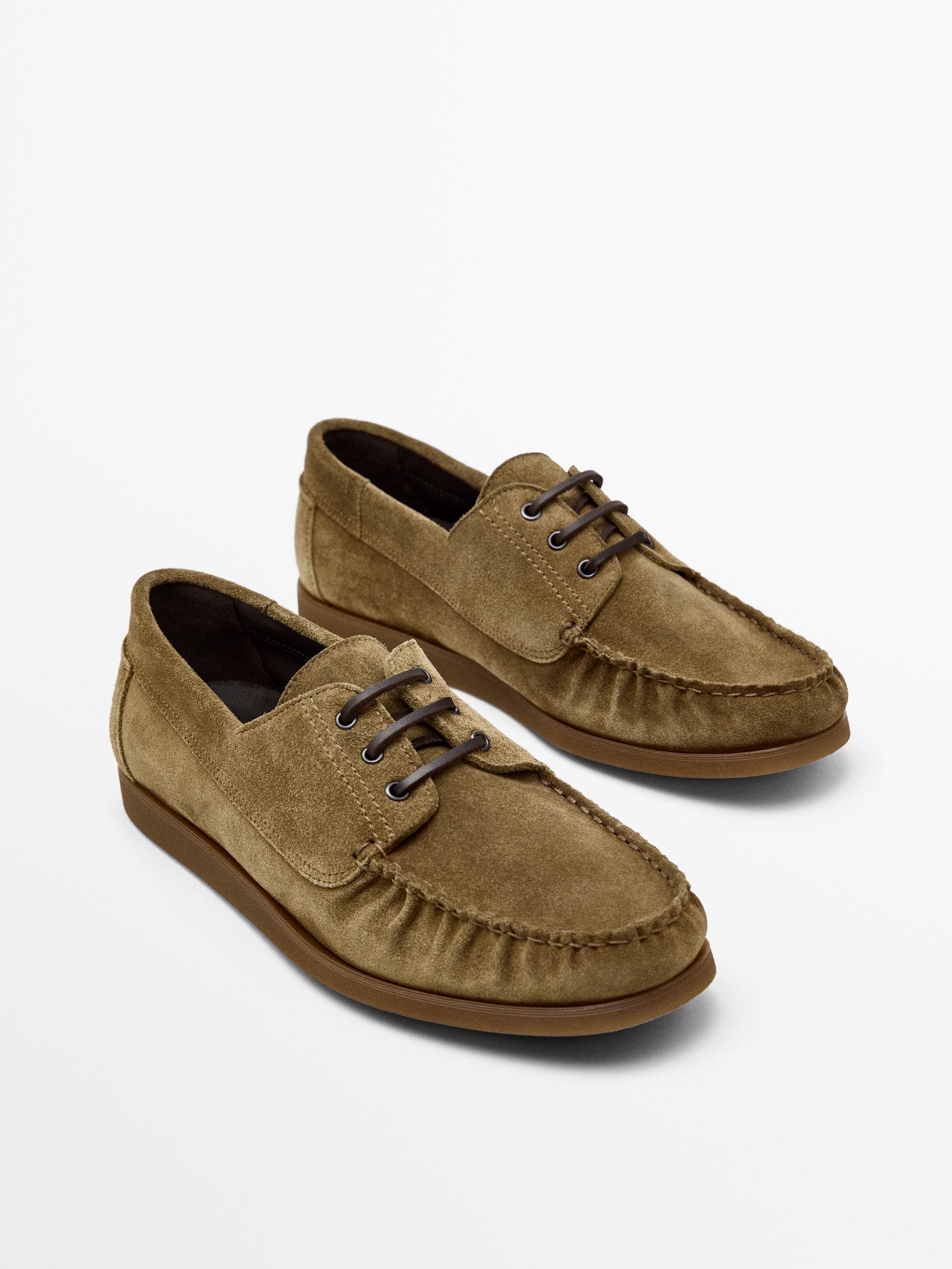 Leather deck shoes on sale