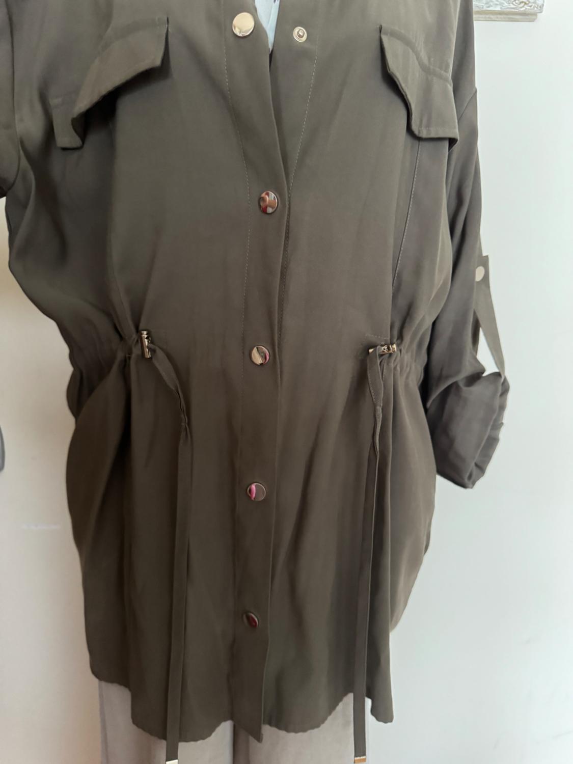 OVERSHIRT WITH DRAWSTRING WAIST - Image 4