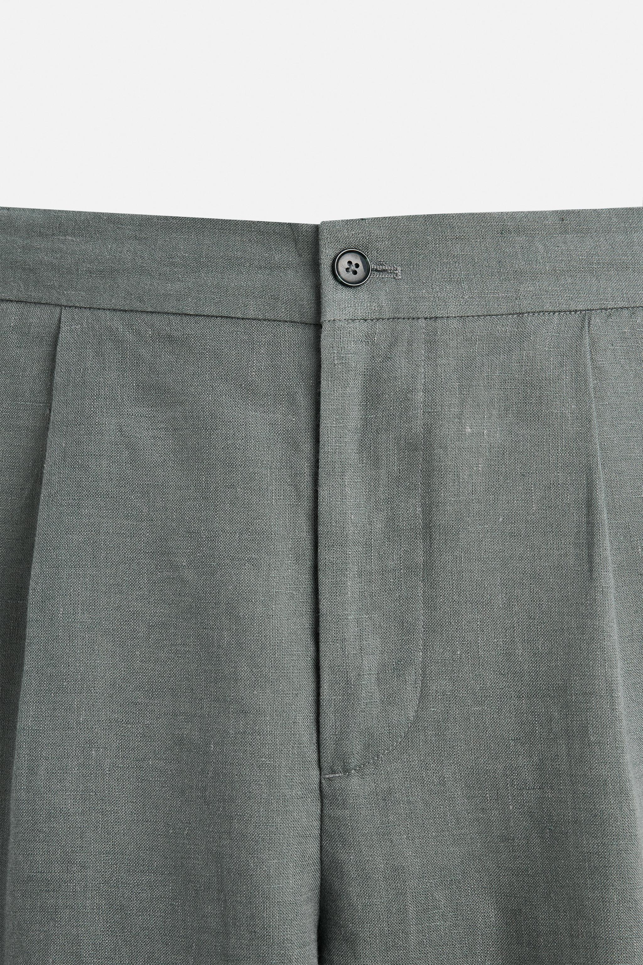 PANTALON DE COSTUME 100 % LIN