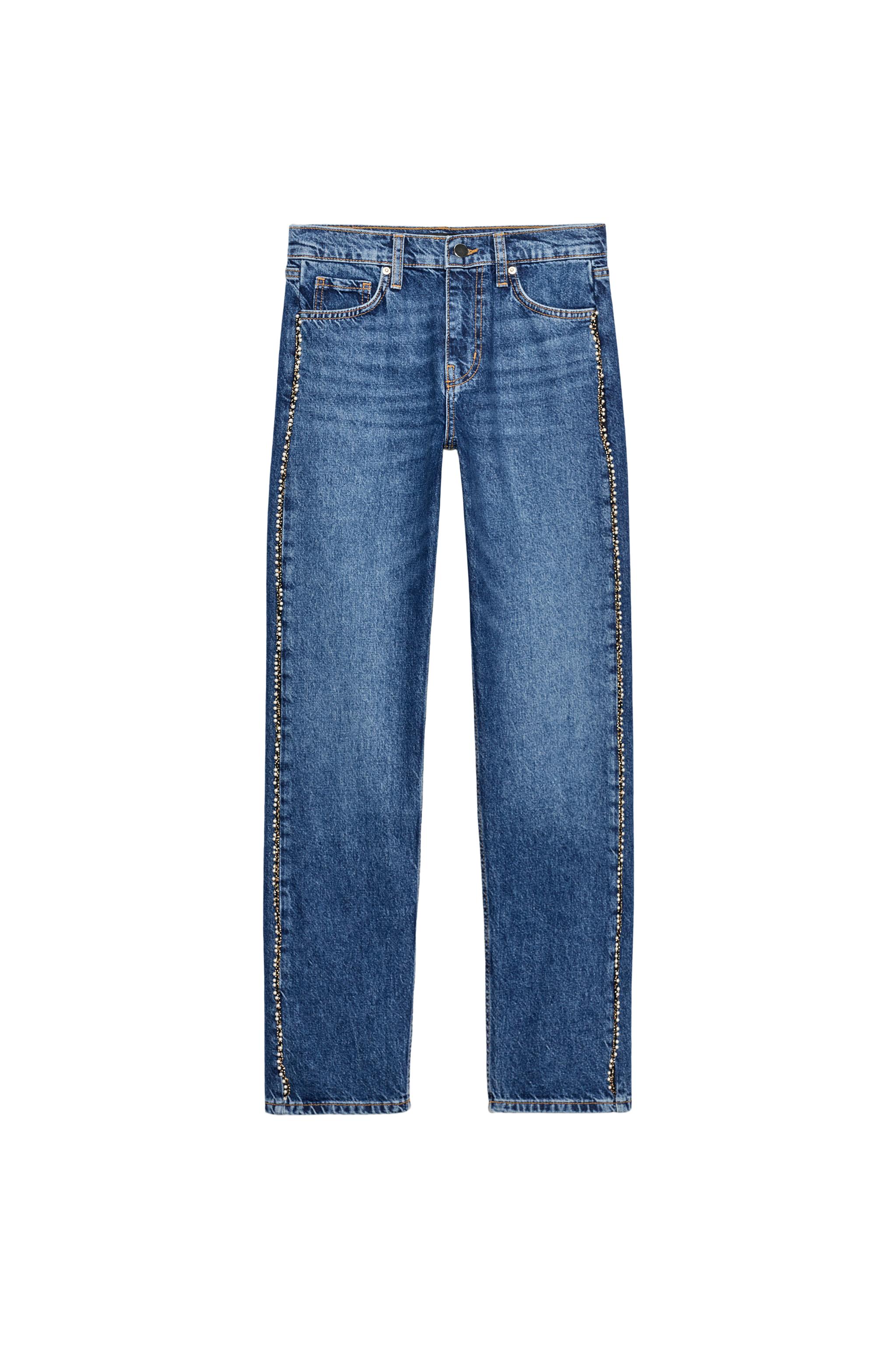 JEANS Z1975 SLIM STRAIGHT TIRO MEDIO PERLAS