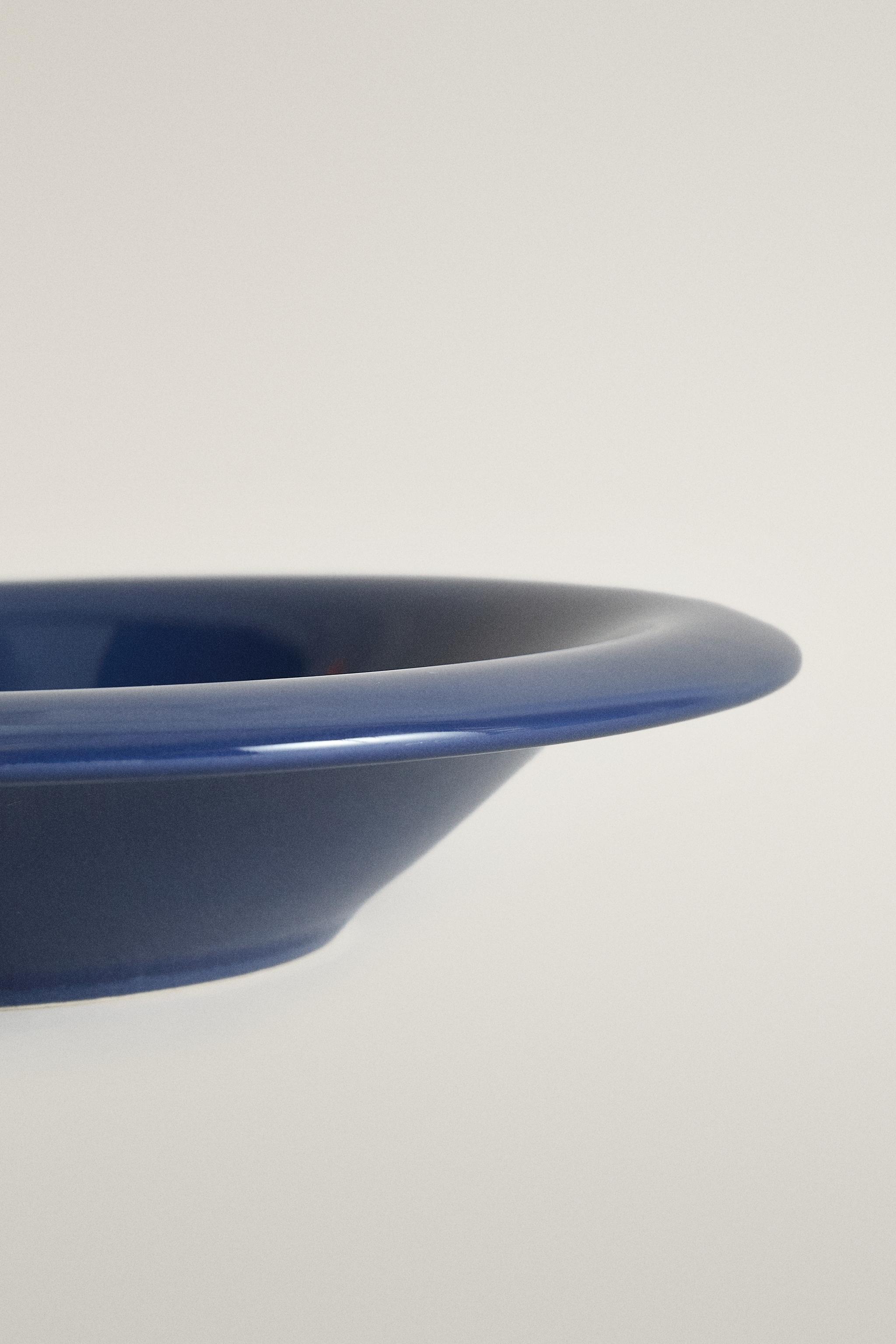 ENAMELLED STONEWARE SOUP PLATE