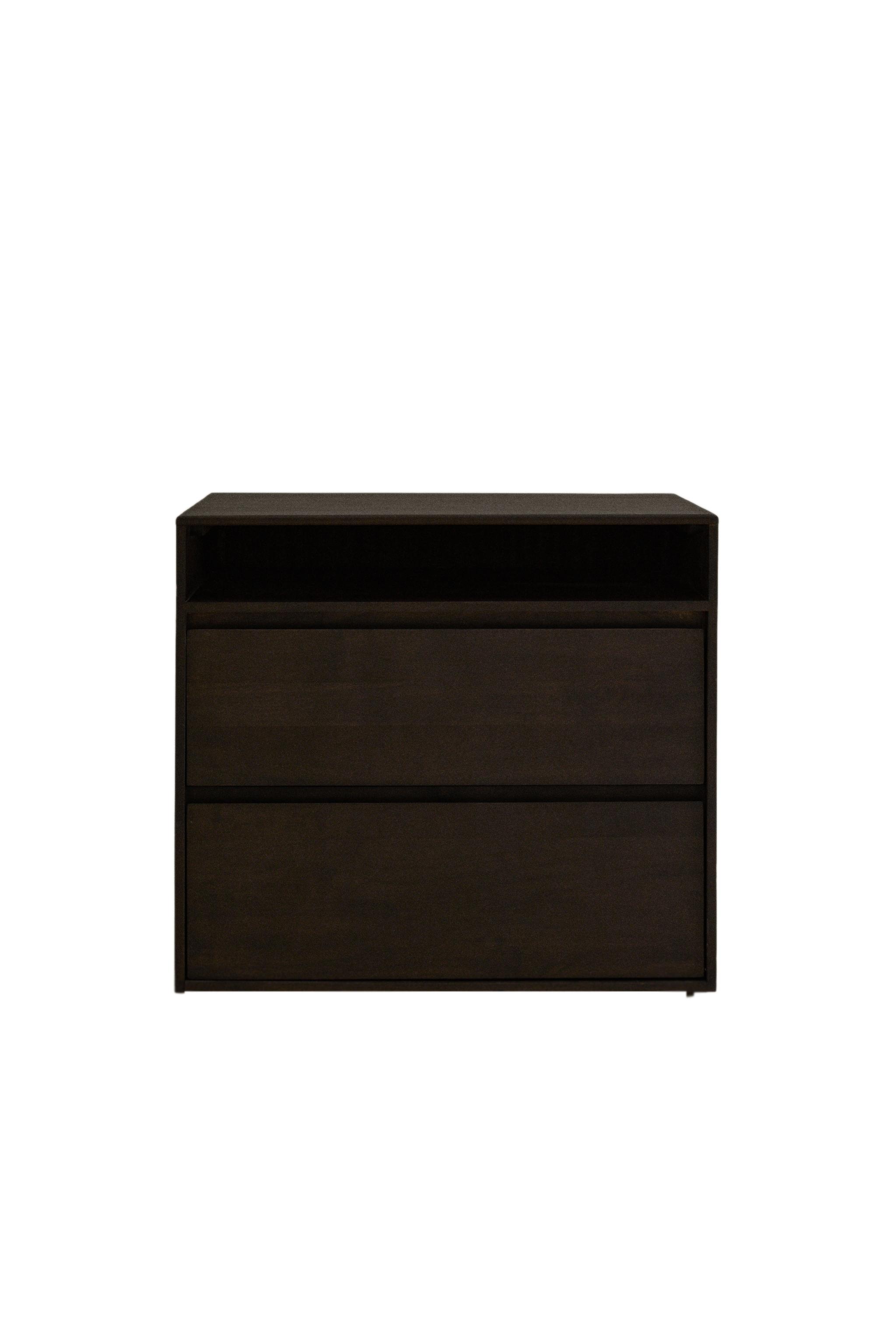 LARGE WOODEN BEDSIDE TABLE - Dark brown | ZARA United States